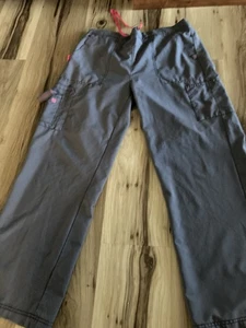 Carhartt Scrub Pants Women's Petite L GRAY Force Cross-Flex Utility Cargo - Picture 1 of 6