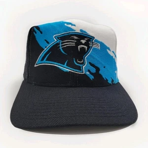 Vintage 90s Carolina Panthers Logo Athletic Splash SnapBack Hat NFL Pro Line Cap - Bild 1 von 13