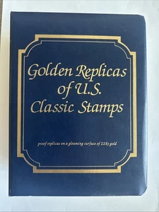 22k goldene Repliken klassischer Briefmarken der USA 1847-1932 Erstausgabetag Umschläge - Bild 1 von 23