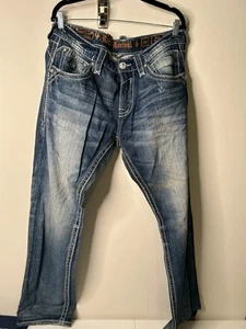 Rock Revival Straight Herren Jeans Größe 33x32 - Bild 1 von 9
