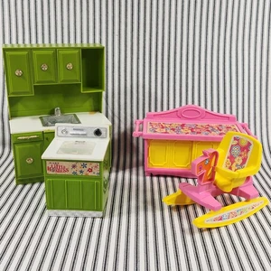 Vintage Dollhouse Furniture, "LITTLE HOSTESS" (Lot of 4) - MARX (c. 1970-1971) - Picture 1 of 24