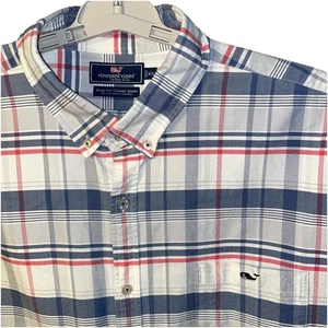 Vineyard Vines Men's Slim Fit Tucker Shirt Plaid L/S Multicolor Performance XXL - Picture 1 of 8