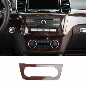 For Benz ML GL 2012-16 Cover Trim Brown Wood Grain Car Central AC Button Control - Picture 1 of 7