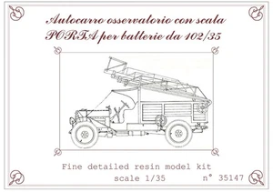 WIP3D 1/35 Lancia 1Z Osservatorio Truck with Ladder PORTA 102/35 - Picture 1 of 1