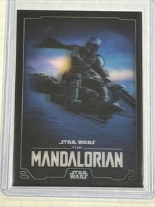 2023 Topps Star Wars Flagship Lenticular Poster Art Holograms HC-15 Mandalorian - Picture 1 of 4