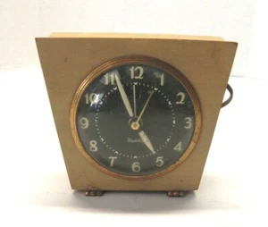 WESTCLOX SPHINX MODEL ALARM CLOCK UNTESTED POWER CORD MISSING PLUG VINTAGE USED - Picture 1 of 4