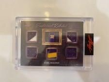 Karl Malone 2021 Leaf Art of Sport Patch Relic #1/4 Utah Jazz