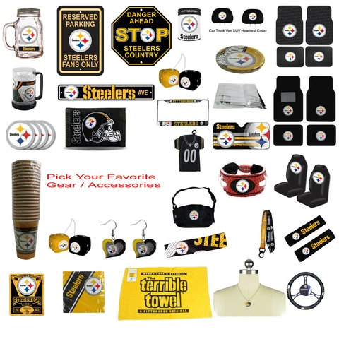 Brand New NFL Pittsburgh Steelers Pick Your Gear / Accessories Official Licensed Cover