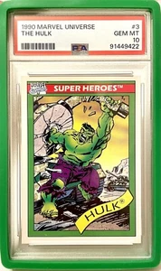 1990 Marvel Universe #3 THE HULK 🔥 Low Pop 130 💎 GEM MINT PSA 10 💎 - Picture 1 of 4