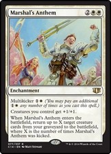 MARSHAL'S ANTHEM ~mtg NM-M Commander 201Rare x1