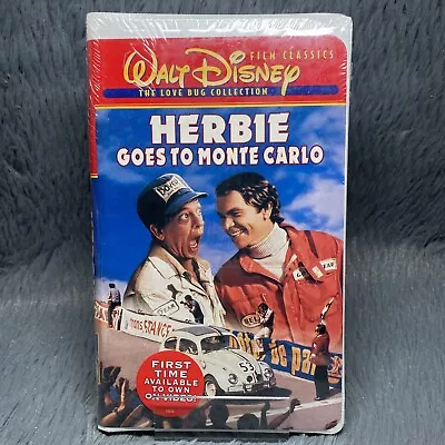 Herbie Goes To Monte Carlo VHS Tape 2000 The Love Bug Collection Walt Disney NEW - Image 1 of 4