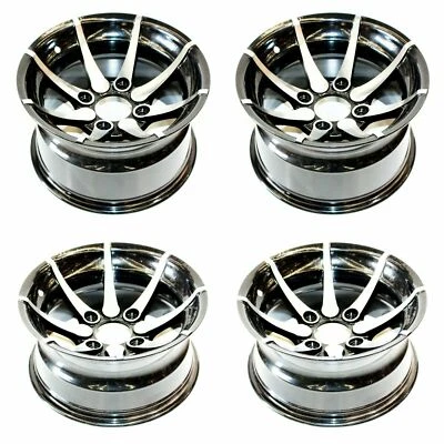 FRONT & REAR 12 INCH ATV UTV Quad Dirt Bike Buggy Gokart Wheel Rim PACKAGE SET 4 - Image 1 of 4