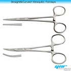 Premium Mosquito Hemostat Locking Forceps Straight 12.5cm Artery Surgical Clamp
