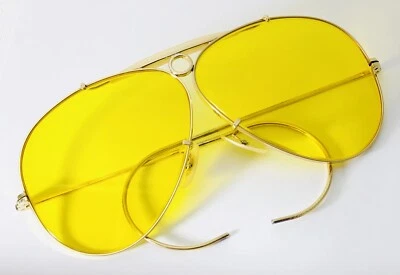 Ray Ban B&L Shooting Vintage Sunglasses 1/10 12K Gold Fill Bullet Hole RARE 62mm - Image 1 of 4