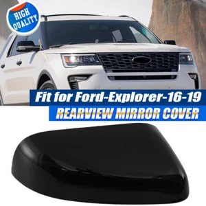 Right Side Mirror Cover Cap Glossy Black US Model For Ford Explorer 2016-2019 . - Foto 1 di 10