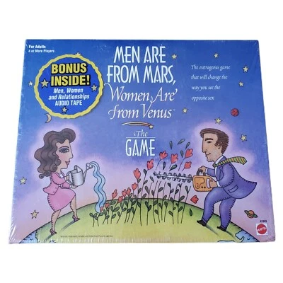 1998 Mattel Men Are From Mars Women Are From Venus The Game New W/Bonus  - Image 1 of 4
