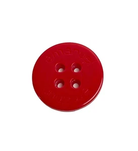 Emanuel Ungaro Plastic Red Sleeve Replacement Coat Blazer Button .45" - Picture 1 of 3