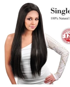 100% Human Hair Extensions Clip In Virgin Brazilian 18” 20A Grade Natural Black - Picture 1 of 6