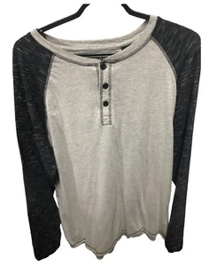 Men's Sovereign State Long Sleeve Black / Gray Casual Shirt Size XXL VGUC - Picture 1 of 4