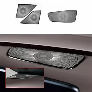 For Kia Carnival 2022-2023 Black interior Dashboard Speaker Frame Cover Trim 3x - Picture 1 of 8