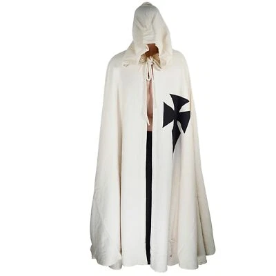 Capa de algodón medieval estilo teutónico capa con capucha para disfraces disfraz Renfair Foto 1 de 4