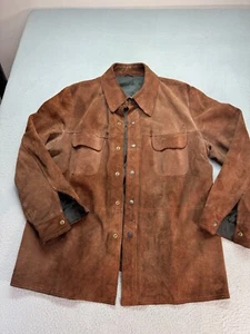 Chaqueta William Barry Gamuza Cuero Forrada Talla XL Western Vintage Años 70’s - Imagen 1 de 17