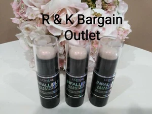 3 ~ L'OREAL INFALLIBLE GALAXY HIGHLIGHTER STICK # 13 ASTRO BLUE NEW SEALED - Picture 1 of 1