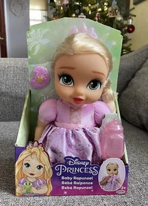 NEW Jakks Disney Princess Baby Rapunzel Doll Tangled w Bottle & Tiara 2023 - Picture 1 of 5