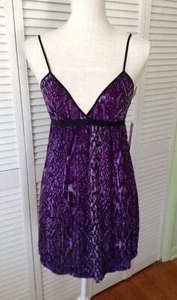 NEW JUICY COUTURE Black Current Combo Mesh Nightie (Size S) - MSRP $68.00! - Picture 1 of 12