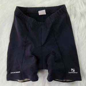 Vtg USA Bellwether Womans Shorts Cycling Bike SZ(S) Black Padded Pocket  - Picture 1 of 8