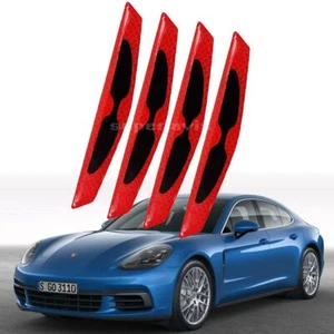 Pegatina decorativa de advertencia de tira anticolisión de puerta 4 piezas para Porsche Panamera - Imagen 1 de 16