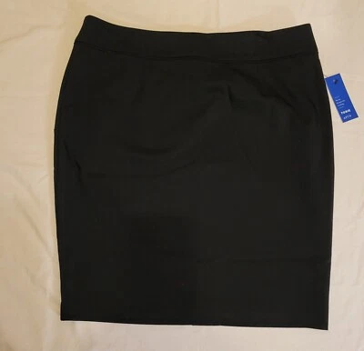 Apt. 9 Torie Seasonless Black Pencil Skirt, Women's, Size 14, NWT - Image 1 of 4