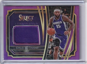 Camiseta deportiva de DeMarcus Cousins 2019-20 Panini Select púrpura GU TM-DMC, 51/99 - Imagen 1 de 2