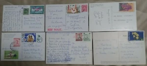nice lot of 11 Used Thailand Bangkok view Postcard 1970's-80's send to Europa - Picture 1 of 4