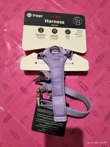 Diggs Imbracatura Regolabile per Cani Extra Small Viola Resistente Una Gamba Step In - Foto 1 di 5