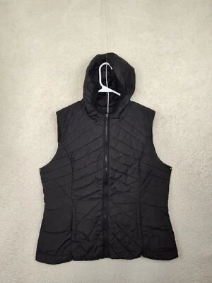 New York Company Women Coat Extra Large Polyester Sleeveless Hooded Puffer Zip U - Image 1 of 4