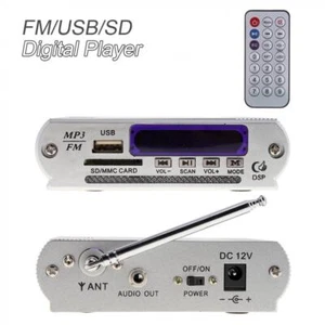 Mini 2CH Power Amplifier Digital Stereo Audio FM Radio Music Player Amp Car Home - Picture 1 of 12