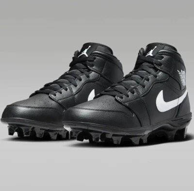 NEW Jordan 1 Mid TD Men's Multi Size Black/White-Black FJ6805-001 s 10 - Image 1 of 4