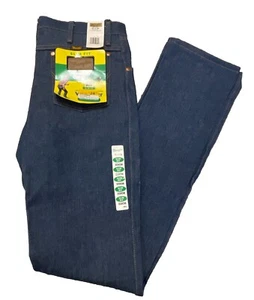 Wrangler Cowboy Cut Slim Fit Denim Jeans Men 33x38 Rigid Indigo Blue 936DEN Tall - Picture 1 of 12
