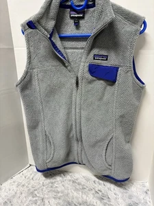 Patagonia Synchilla Weste Herren Large grau mit blauen Akzenten - Bild 1 von 4