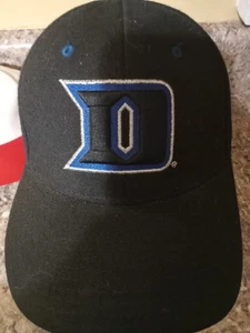 Duke Blue Devils Hat Cap Mens Fitted 7 Small Black NCAA Basketball Zephyr  - Picture 1 of 3