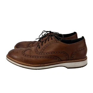 Cole Haan Talla 11 Para Hombres Morris Grand Punta de Ala Cuero Marrón Oxford Con Cordones - Imagen 1 de 12