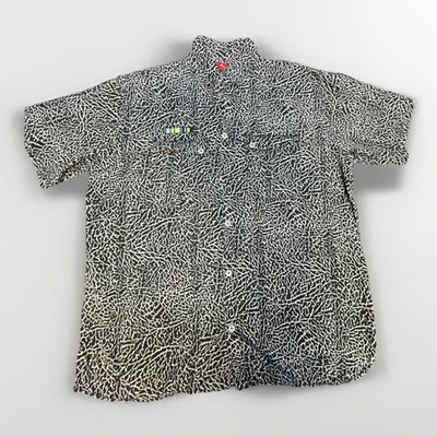 RARA Camisa Nike Jordan Estampado Elefante Militar Botón Frontal Para Hombres 4XL De Gran Tamaño Foto 1 de 4