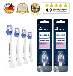 8/4x Bürstenköpfe Philips Sonicare S2 Sensitive original Germany C3 W2 S HX6054~ - Bild 1 von 3
