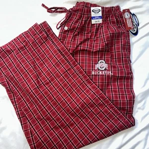 NWT Concepts Sports Plaid Pajama Pants Ohio State University OSU Men's Size XL - Picture 1 of 5