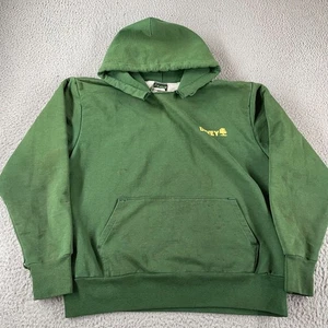 Vintage 90s CAMBER Pullover L Hoodie Thermo gefüttert grün Made In USA *Thrashed - Bild 1 von 14