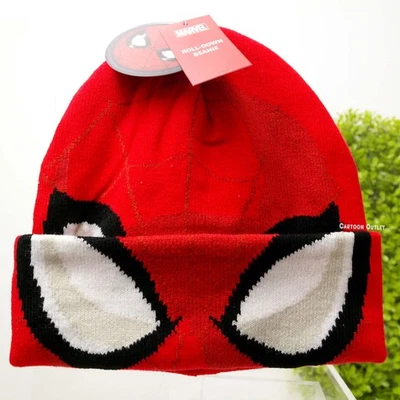 Spiderman Roll Down See Through Eyes Beanie Hat Mask One Size Trending - Image 1 of 4
