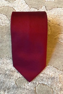 Corbata Brooks Brothers Makers and Merchants 100 % seda lisa en Borgoña XL Foto 1 de 4