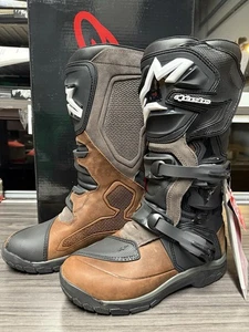 ALPINE STARS  482-47008 COROZAL Adventure DAYSTAR BOOTS BRN OILED LEATHER SZ 08 - Picture 1 of 8