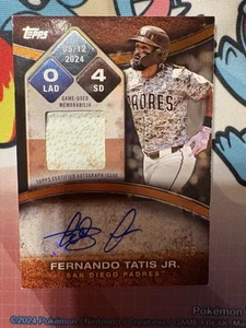 2025 Topps Series 2 Fernando Tatis Jr. Rounding The Bases Relic Auto - 11/50 - Bild 1 von 5